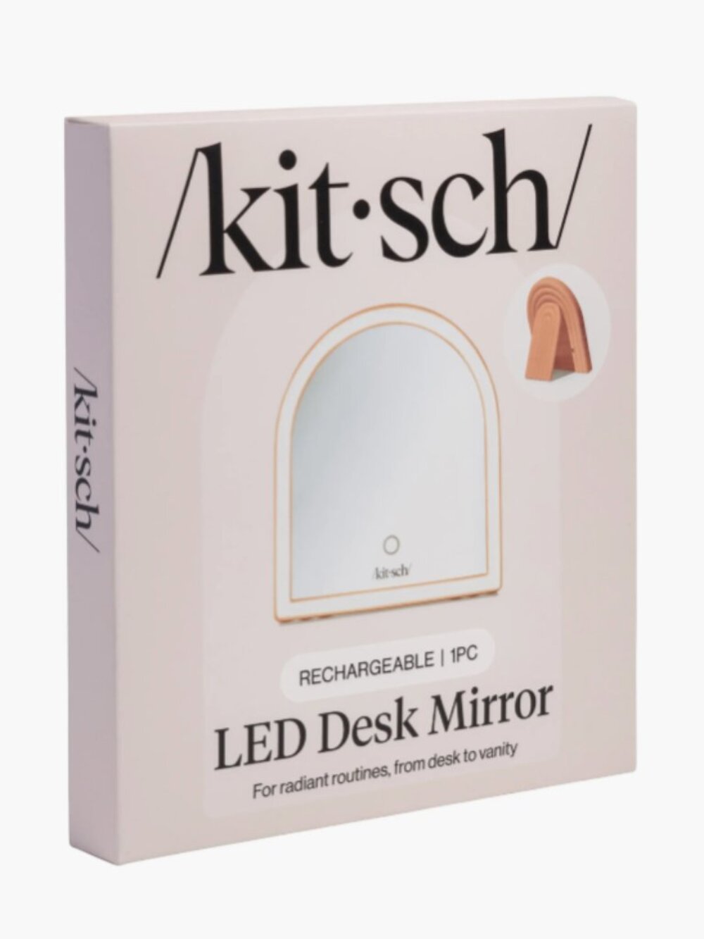 Kitsch LED Desk Mirror | In Terracotta | NWT